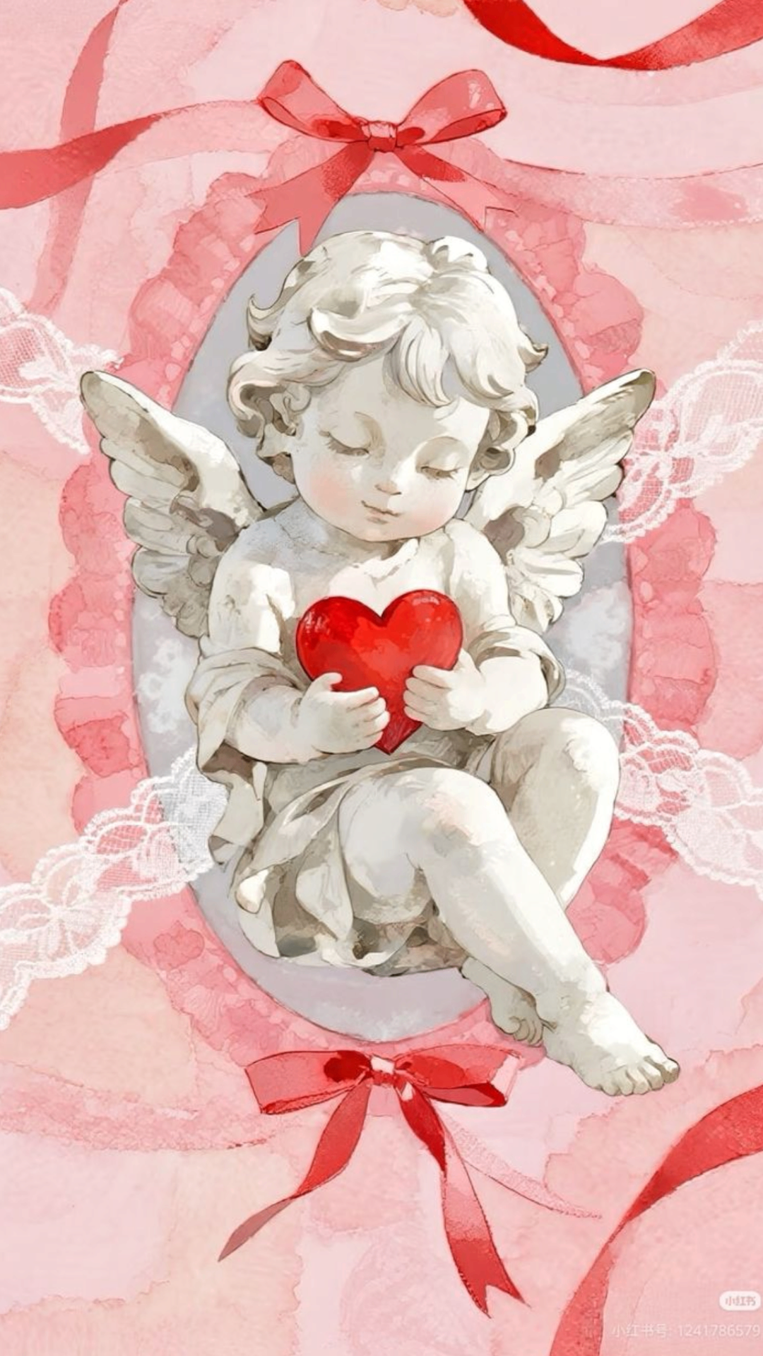 Anjo com coração — proteção e amor